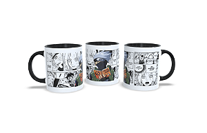 Caneca Kakashi Sensei Mangá Naruto 325ml