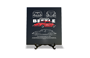 Azulejo Decorativo 15x15 Beetle Volkswagen