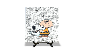 Azulejo Decorativo 15x15 Snoopy e Charlie Brown