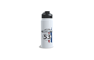 Squeeze Inox 750ml Branco com Tampa Preta