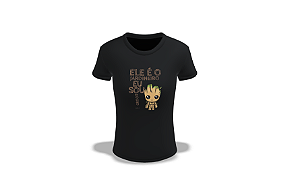 Camiseta Preta Baby Groot Casual