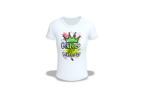 Camiseta branca King of Kings estilo urbano