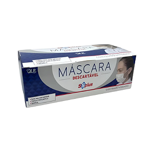 MASCARA SSPLUS C/50  TRIPLA CAMADA  C/ELASTICO