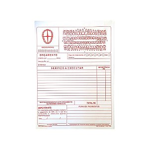 BLOCO PARA ORCAMENTO PCT C/50 FOLHAS 56GR AAF