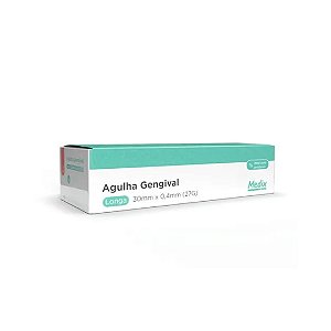 AGULHA GENGIVAL 30MM x 0.3MM 30G LONGA C/100UN  - MEDIX