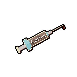 Sticker Coffee Seringa Preto