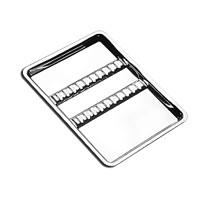 Bandeja Inox 22x17x1,5cm com 12 divisorias - Fava Millenium