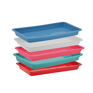 Bandeja Autoclavavel 22,5x15x2cm Fava Cor:Rosa