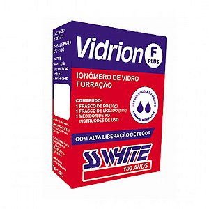 IONOMERO VIDRION PLUS F KIT 10G 8ML - SS WHITE