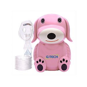 Nebulizador e Inalador Infantil NebDog G-Tech Cor:Rosa