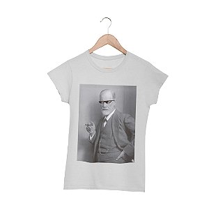 Camiseta Thug Freud Cinza Feminina Tamaho:GG