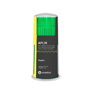 Aplicador Microbrush Aplik Regular Verde - Angelus