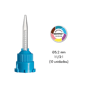 Ponta Misturadora T-Mixer para Resina Bisacrilica C/10 - MIXPAC