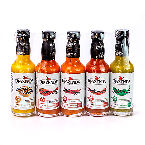 Kit - 5 Molhos de Pimenta - 60ml