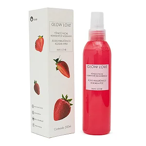 Tônico Facial Vegano Glow Love Hidratante de Morango - Max Love