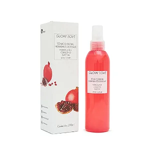Tônico Facial Vegano Glow Love Hidratante de Romã - Max Love