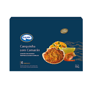 Casquinha de Camarão Congelado 330g Damm caixa com 10 unid