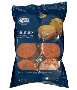Salmão Medalhão Congelado 480g Damm (PX12420060) Caixa com 10unid