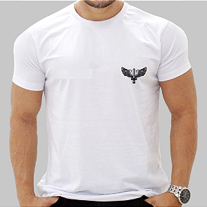 Camisa Branca da Aeronáutica 7º Uniforme Força Aérea Brasileira com Nome de Guerra Bordado