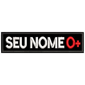 Sutache Tarjeta Bordada Identificação Militar Com Fixação Nome Personalizado