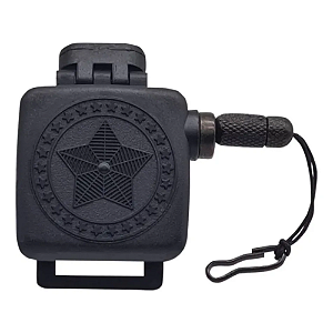 Guia Fiel Retrátil Preto Tática Militar Com Gancho para Pistola