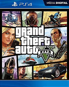 GTA V Grand Theft Auto V GTA 5 Playstation 4 Mídia Digital
