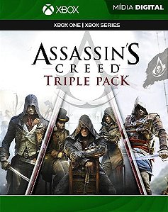 Assassins Creed Triple Pack Black Flag, Unity, Syndicate Xbox One Mídia Digital