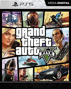 GTA V Grand Theft Auto V GTA 5 (RETROCOMPATIBILIDADE) Playstation 5 Mídia Digital