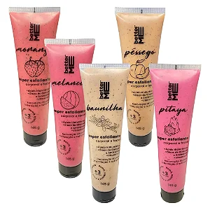 Super Esfoliante Corporal e Facial mais 3 extratos (romã, hibisco e rosa mosqueta) - Better Me - 145gr