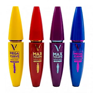 Máscara para Cílios Mega Curve e Max Volume 4D - Vivai - 13ml