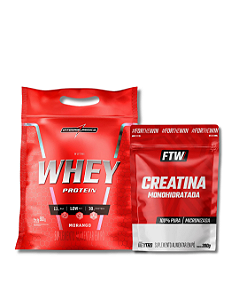 KIT INTEGRALMEDICA NUTRI WHEY 900G + CREATINA FTW 300G