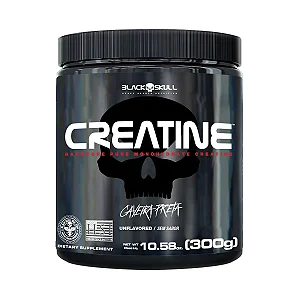 CREATINA MONOHIDRATADA POTE 300G - BLACK SKULL