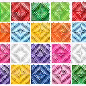 Piso Modular Cores Automotivo/Garagem 80 unidades