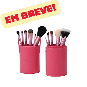 Kit Organizador Giratório 360o Maquiagem + 11 Pinceis Thygu