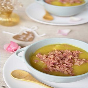 Creme de Mandioquinha com Linguiça Blumenau