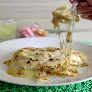 Lasanha de Sobrecoxa de Frango com Bacon