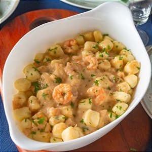 Nhoque ao Molho de Camarão