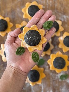 Massa em formato de girassol