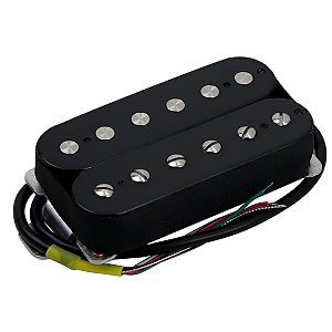 Captador Fleor Humbucker Alto Ganho Cerâmico Preto Ponte