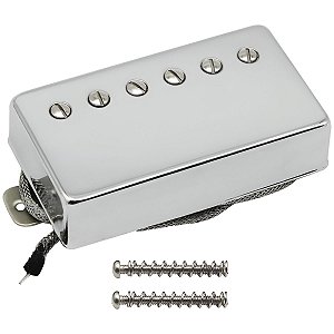 Captador Fleor Humbucker PAF Vintage Alnico 5 Cromado Braço