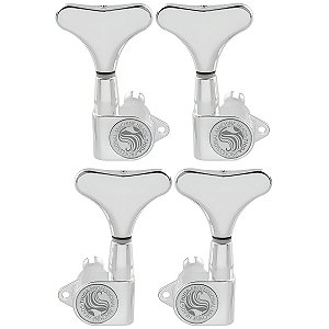 Tarraxas Blindada Cromada Timbrada Thida 4 Cordas 2x2