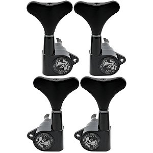 Tarraxas Blindada Preta Timbrada Thida 4 Cordas 2x2