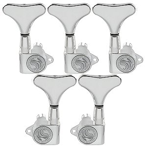 Tarraxas Blindada Cromada Timbrada Thida 5 Cordas 3x2