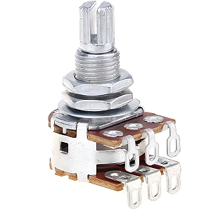 Potenciômetro Duplo Balanço Eixo Longo MN250K