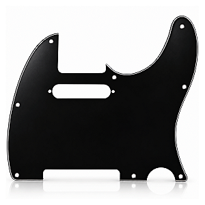 Escudo Thida Telecaster Preto 3 Camadas