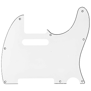 Escudo Thida Telecaster Branco 3 Camadas