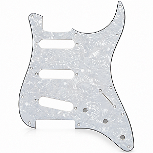 Escudo Thida Branco Perolado Stratocaster 4 Camadas