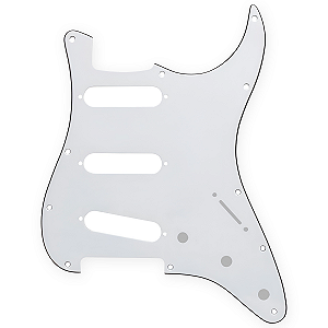 Escudo Thida Branco Stratocaster 3 Camadas