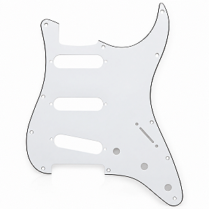 Escudo Thida Branco Stratocaster 3 Camadas