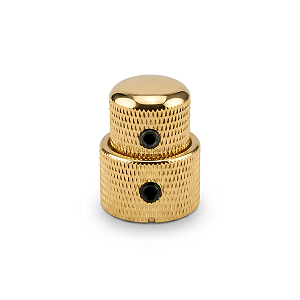 Knob Thida Concêntrico Metal Dourado Com Trava